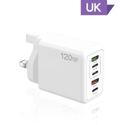 120W PD 5-Port USB Charger