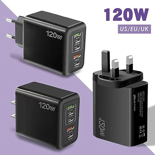 120W PD 5-Port USB Charger