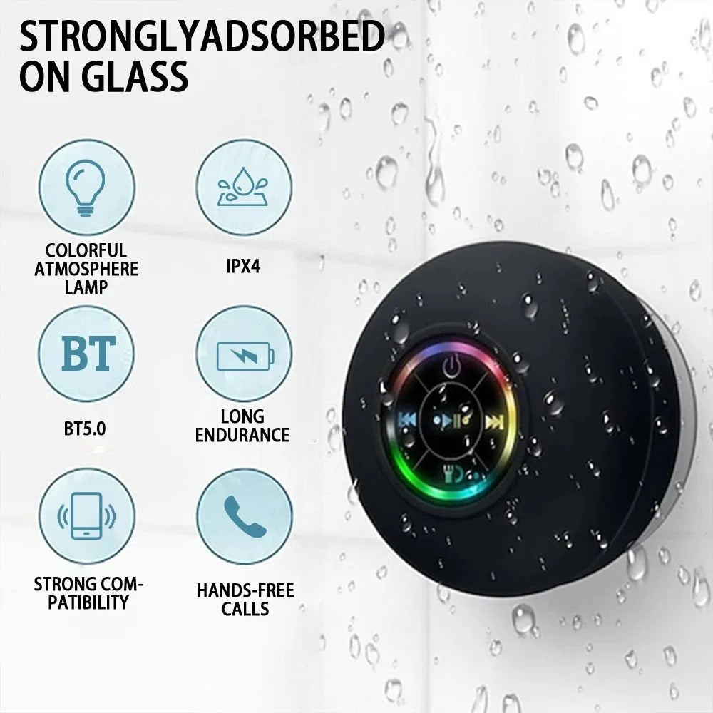 AquaBeat Waterproof Bluetooth Shower Speaker